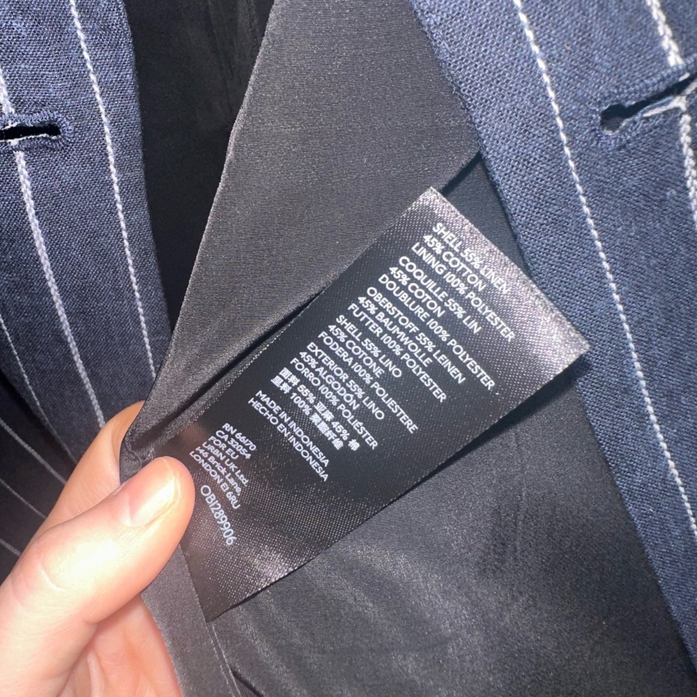 FREE PEOPLE Pinstripe Ashby Blazer - Picture 9 of 9